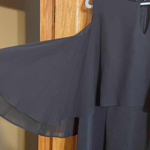 NWT Black Cold Shoulder Event Dress - Picture 4 of 6